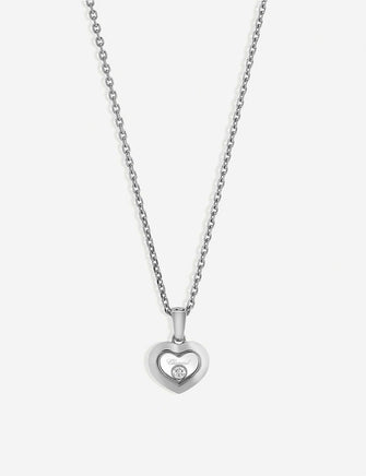 Happy Diamonds Icons 18ct white-gold and diamond pendant