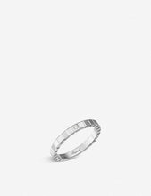 Ice Cube 18ct white-gold and diamond ring