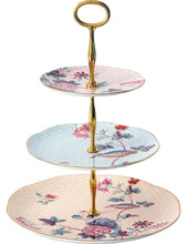 Cuckoo three-tier china cake stand