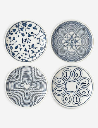 ED by Ellen DeGeneres Love Accent plates 16cm set of four