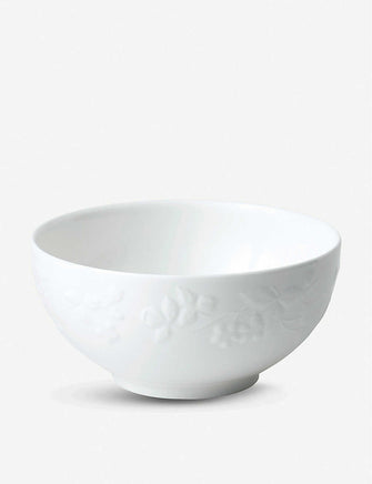 Wild Strawberry embossed bone china cereal bowl 15cm