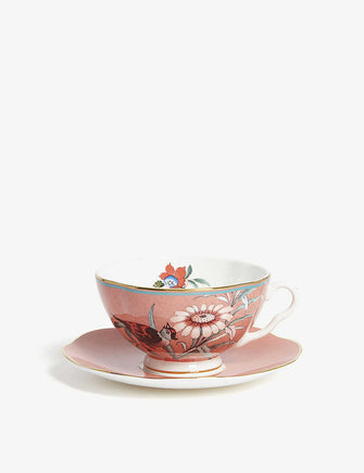 Paeonia Blush teacup and saucer