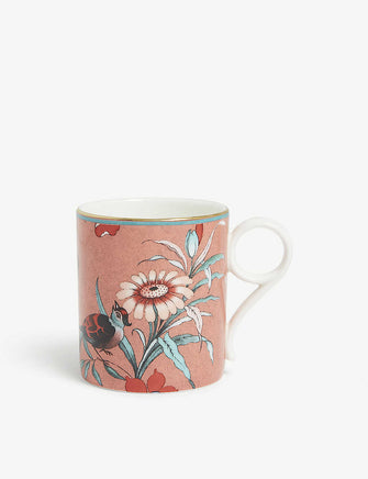 Paeonia Blue bone china mug