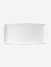 White Folia fine bone china rectangular tray 32cm