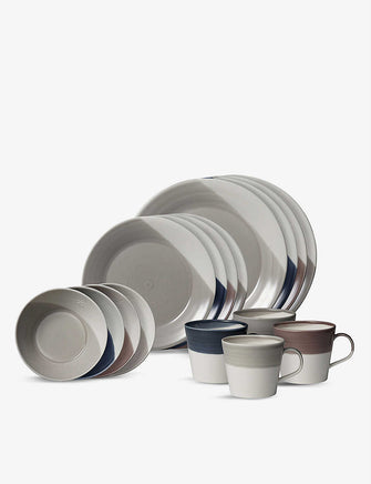 Bowls of Plenty Mixed 16-piece porcelain dinner set