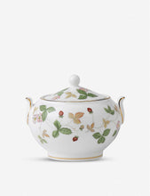 Wild Strawberry bone china sugar box 8cm