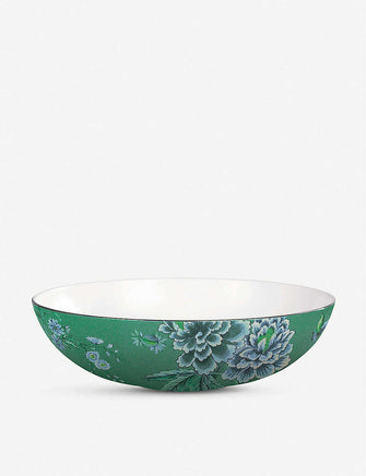 Chinoiserie fine bone china oval dish 30cm