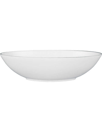 Platinum serving oval bowl