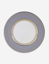 Anthemion Blue bone-china plate 27cm