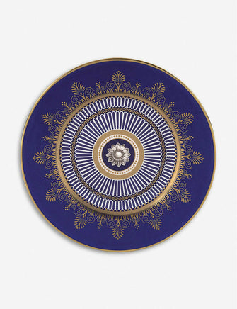 Anthemion Blue fine bone-china plate 20cm