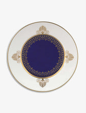 Anthemion Blue fine bone-china plate 15cm