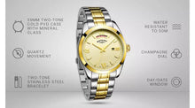 Rotary Men's Two Tone Stainless Steel Bracelet Watch