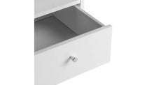 Malibu 1 Drawer Bedside Table - White