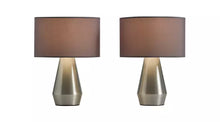 Habitat Maya Pair of Touch Table Lamps - Grey