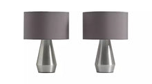 Habitat Maya Pair of Touch Table Lamps - Grey