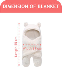 CUQOO Super Soft Newborn Baby Swaddle Suit in Cream  Warm Thermal Swaddle Blanket Baby Wrap  Cute Baby Swaddle Wrap 100% Cotton Inside  Baby Swaddle Wrap Newborn Essentials  Comfy Baby Clothes