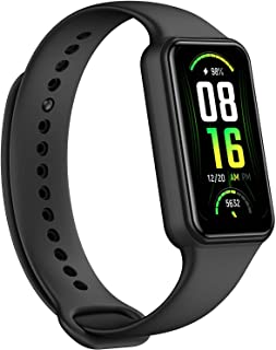 Amazfit Band 7 Activity Fitness Tracker, Always-on Display Smart Watch, Up to 18-Day Battery Life, 24H Heart Rate & SpO₂ Monitoring, 5 ATM Water Resistant, 120 Sports Modes, Alexa Built-in, Black