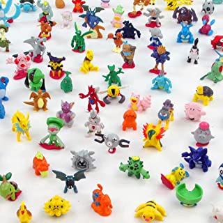 Pokemens 144PCS Figures Mini Toys Set Mini Figures for Boys and Girls Birthday Gifts