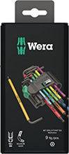 Wera 967SPKL/9BO Multicolour TX-key set, TX8 - TX40, 9pc, 05073599001