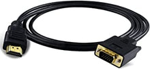 HDMI to VGA Adapter Cable VGA to HDMI Adapter Monitor D-SUB to HDMI 15 Pin to HDMI Adapter Male to VGA Male Connector Cord Transmitter one-way transmission for Computer PC Xhwykzz