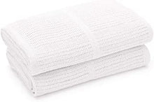 Bloomsbury Mill - Twin Pack - 100% Pure Organic Cotton - Extra Soft Cellular Baby Blankets - Pram / Travel / Moses Basket - White