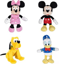 Simba Toys Disney Mickey and Friends 20cm Plush Set of 4 Characters - Minnie Mickey Pluto & Donald Duck