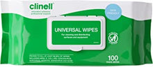 Clinell Universal Cleaning and Disinfectant Wipes for Surfaces (BCW100) - Pack of 100 Extra Thick Heavy Duty Wipes - Multi Purpose Wipes, Kills 99.99% of Germs, Effective from 10 Seconds