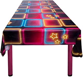 Boland 00763 Table Cloth Disco, Size 130 x 180 cm, Disco Fever, 70s, Table Cloth, Decoration, Party Tableware, Party Accessories, Birthday, Party, Theme Party, Carnival