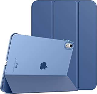 TiMOVO Case for iPad 10th Generation Case 2022, Slim Stand Cover for iPad 10th Gen 10.9 inch, Support Touch ID, Auto Wake/Sleep Smart Shell with Translucent Back, Fit iPad 10 Case, Abyss Blue