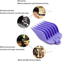 Professional Hair Clipper Guide Combs, Hair Clipper Guards, 8 Sizes Caliper Sleeve Limit Comb Hair Clipper Accessories, Hair Tools Specially Designed to Fit Hair Clippers Shaver Haircut Accessory