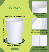 07oz Paper Cups -50 Pcs Pack, 100 Pcs Pack and 200 Pcs Pack -Single Wall Disposable for Coffee and Tea Premium Quality Cups, Specially Made and Designed for UK, Inspired by Nature