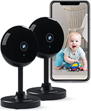 Security Camera Indoor WiFi Camera 2 PCS [2022New] Baby Monitor with Camera Surveillance Indoor Compatible with Alexa, Baby Camera Pet Camera with App 2-way Audio Motion Detection Night Vision