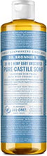 Dr. Bronner's 18-in-1 Hemp Baby Unscented Castile Liquid Soap, 473 ml