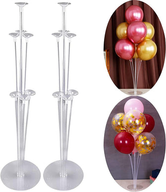 Table Balloon Stand Kit Table Decorations Balloons Tree Stand Base Table Desktop For Birthday, Baby Shower, Wedding, Graduation, Party Decorations - 2 Set