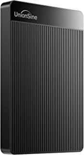 UnionSine External Hard Drive 250GB Ultra Slim Portable Hard Drive USB 3.0 HDD Storage Compatible for PC, Mac, Laptop, Xbox, Xbox one, PS4(Black) HD-2510