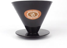 Size 4 Plastic Coffee Filter Dripper Cone, Flat Bottomed by EDESIA ESPRESS