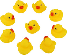 SAVITA 50pcs Rubber Ducky Bath Toy for Kids, Float and Squeak Mini Small Yellow Ducks Bathtub Toys for Shower/Birthday/Party Supplies