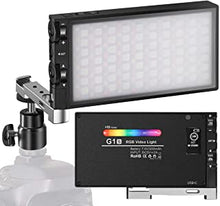 Pixel G1s RGB Camera Video Light, Built-in 12W Rechargeable Battery Camera Light 360° Full Color 12 Light Effects, CRI≥97 2500-8500K LED Video Light Panel with Aluminum Alloy Body