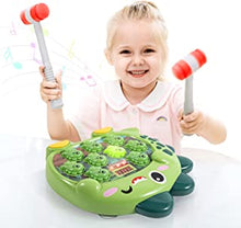 Starpony Interactive Whack Mole Game Toy With 2 Hammers, Dinosaur Pounding Hammering Gopher Game Toys with Music & Light for Toddler Boys Girls Age 3 4 5 6 Years Old