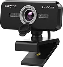 CREATIVE Live! Cam Sync 1080p V2 Full HD Wide Angle USB Webcam with Automatic Mute and Noise Cancelling for Video Calls, Improved Built-in Dual Microphone for Zoom, Skype