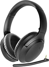 Avantree Aria Bluetooth 5.0 Noise Cancelling Headphones Headset for Music & Calls, Dual Microphone, Boom Mic & Built-in Mic, Comfortable 35H, Over Ear Wireless & Wired for Phone PC Computer Laptop