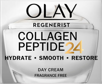 Olay Regenerist Collagen Peptide 24 Day Cream Without Fragrance, Reveal Strong & Glowing Skin In 14 Days
