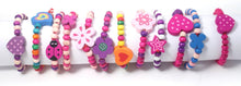 Stands Out, Supplying Outstanding Gifts 12 Wooden Beaded Friendship Bracelets for Girls - Party Bag Fillers for Kids Party - Christmas Birthday Party Favours - Stocking Filler