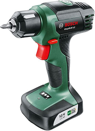 Bosch Cordless Screwdriver EasyDrill 12 (Integrated 12 Volt Battery, Screwdriver Bit, in Softcase)