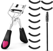 WLLHYF New Eyelash Curler Stainless Steel with Brush False lash Curly Makeup Tool High-Quality Beauty Eyelash Comb Apply for Women and Girls Lashes Curls