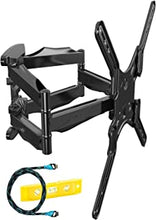 Invision® Double Arm TV Wall Bracket Mount - For 24” – 55” LED LCD Plasma & Curved Screens - Tilt Swivel - Includes 1080p HDMI Cable *Please Check TV VESA Mounting Holes Before Purchase* (HDTV-DL)