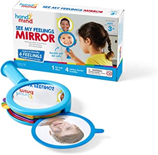 Learning Resources 91294 See My Feelings Social Emotional, Sensory Toys for Toddler Learning, Anxiety Relief, Mindfulness, Unbreakable Mirror for Kids (Pack of 1), 20 cm H x 10cm W