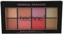 Technic Blusher & Highlighter Makeup Palette Tropical Paradise Matte & Shimmer