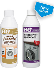 HG Descaler for Appliances for Coffee Machines, Electric Kettles & Washing Machines, Removes Scale & Limescale Build Up Quickly & Effectively (500ml) - 174050106