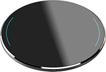 TOZO W1 Wireless Charger Thin Aviation Aluminum Computer Numerical Control Technology Fast Charging Pad (NO AC Adapter)(Black）